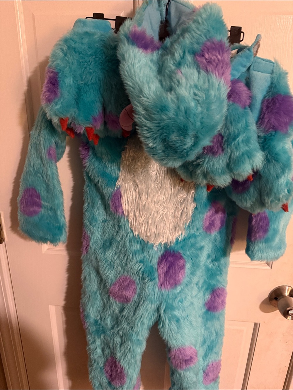Pottery Barn Blue and Purple Plush Monster Kids Costume